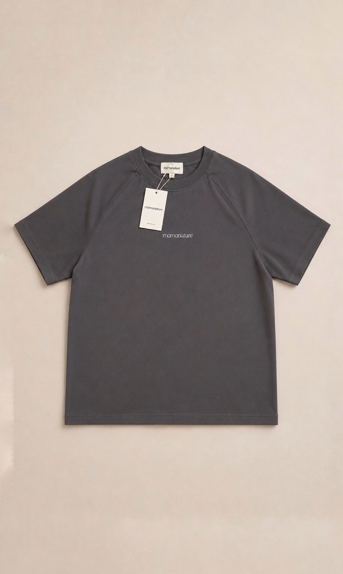Oversized Hidden Zip Breastfeeding Tee – Charcoal
